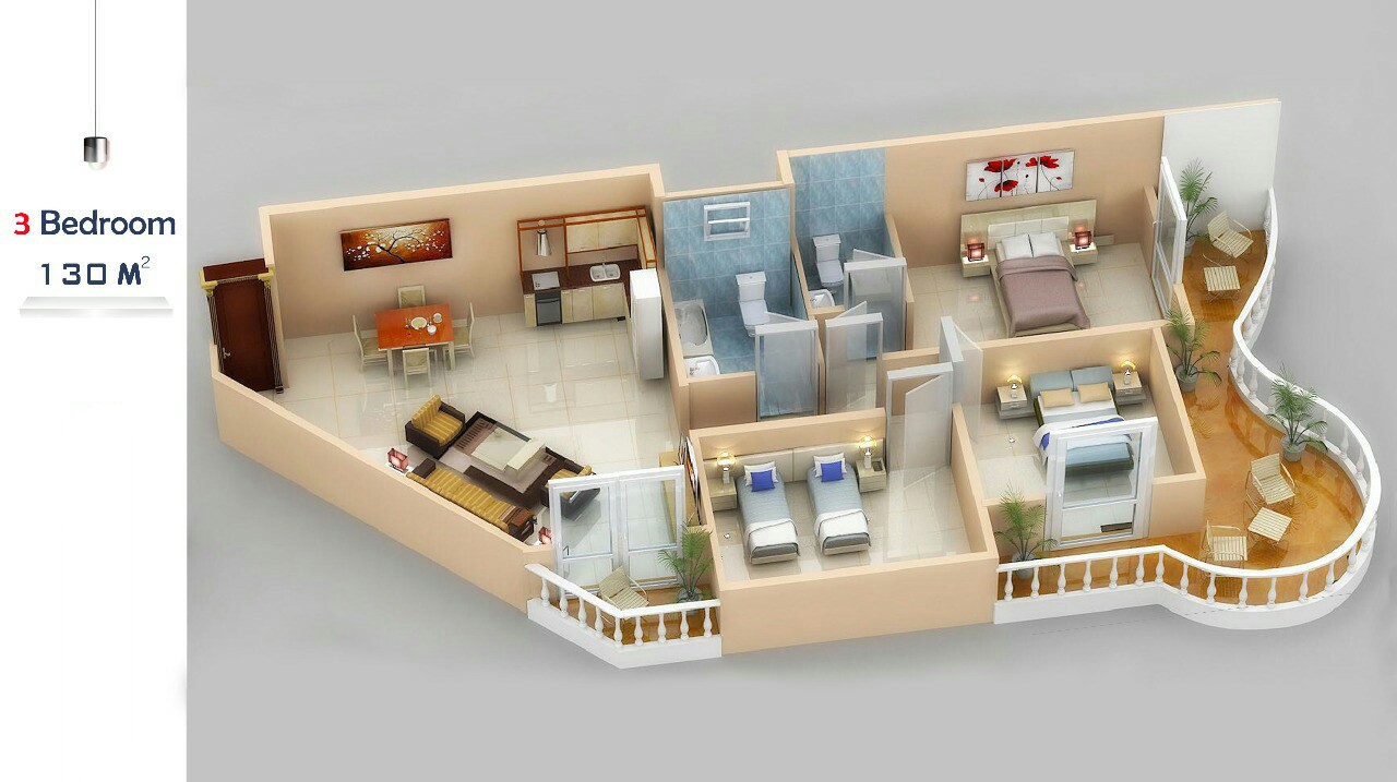 Планировка квартир в Хургаде